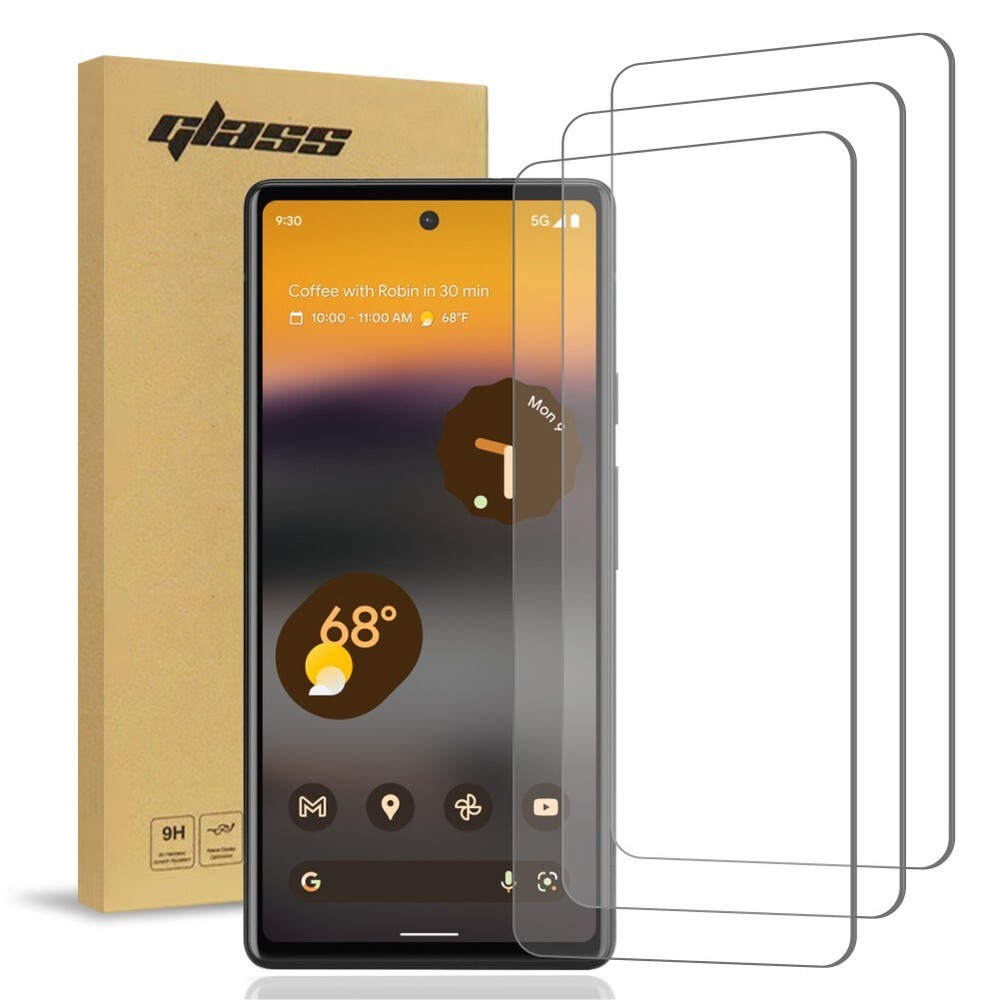 Rome Tech 2.5D Glass Screen Protector for Google Pixel 6A (3 Per Pack)