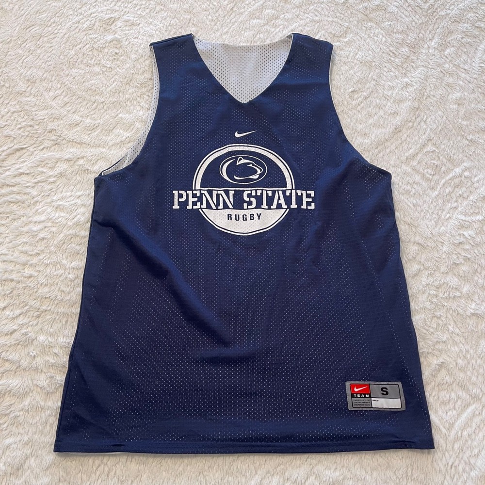 Nike Penn State Rugby Reversible Practice Jersey Training Top Small Blue/White