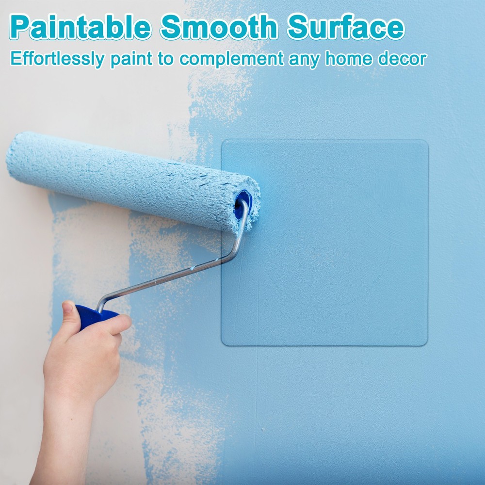 2-Pack Access Panel for Drywall, 4x4" Plastic Removable [White, Round]