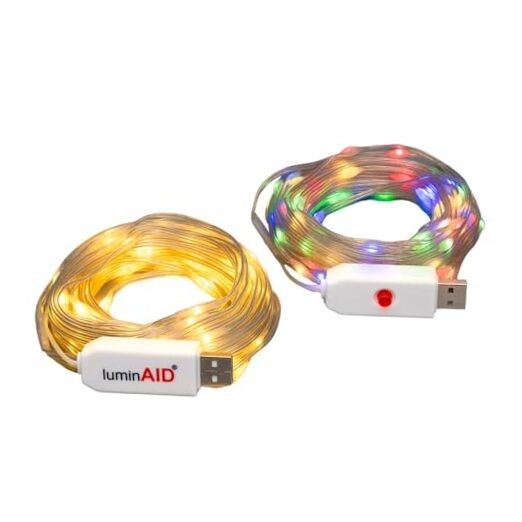 LED String Lights - 2-Pack of 32ft USB Lights with 100 LED Bulbs per Strand -