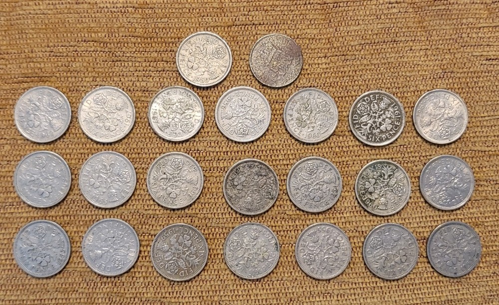 23 X Sixpence Coins