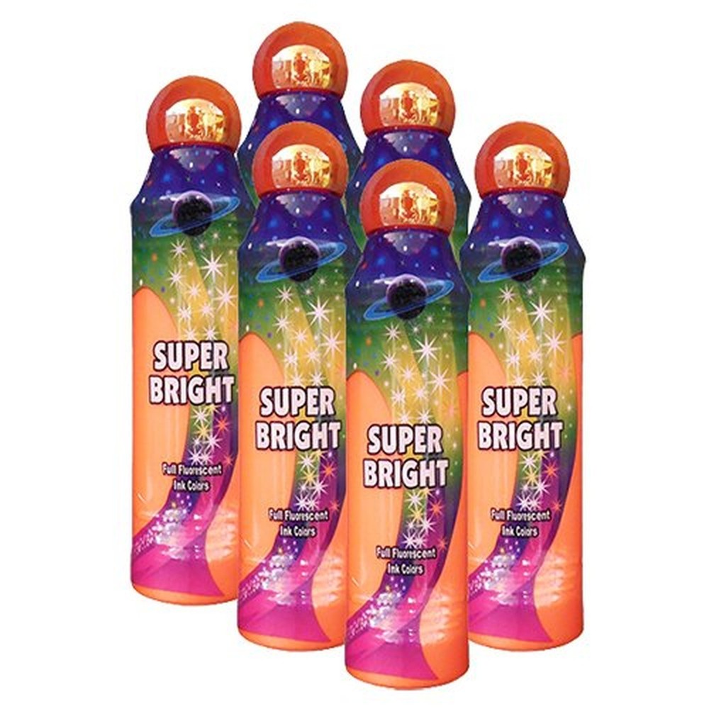 Super Bright Six Pack 3oz Orange Bingo Dauber