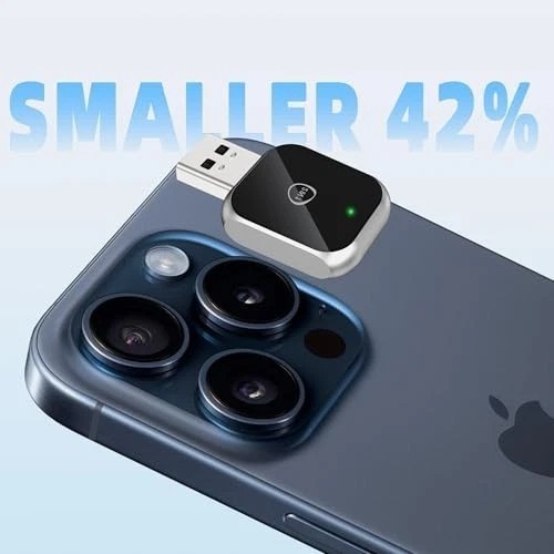 Android Auto Wireless Adapter Carplay - 2 in 1 Wireless Android Auto Car Silver