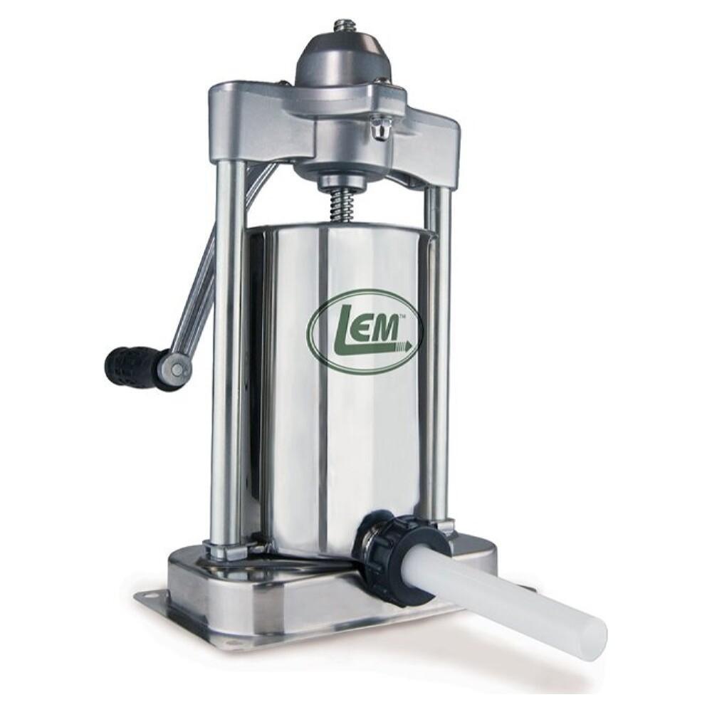LEM Mighty Bite 5 LB. Vertical Sausage Stuffer - Plastic Stuffing Tubes