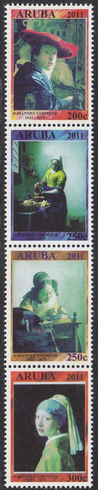 Aruba Issue 2011 (564-567) Painter J Vermeer