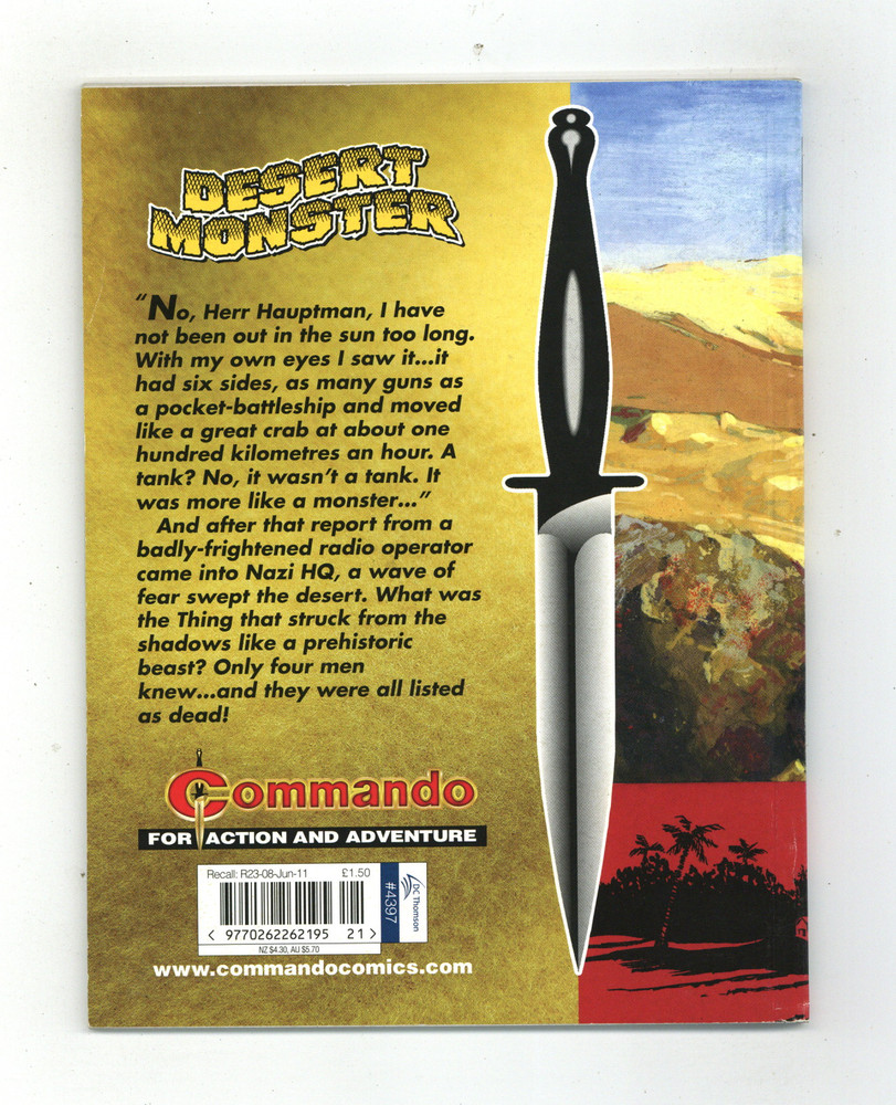Commando for Action and Adventure #4397 NM 9.4 2011