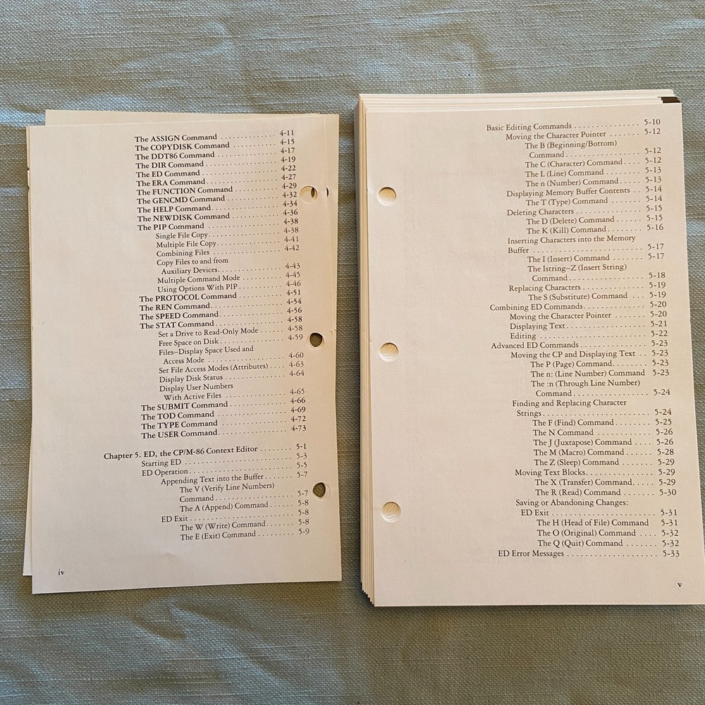 IBM Personal Computer CP/M-86 Operating System Language Series 1st Ed. 1982 Book