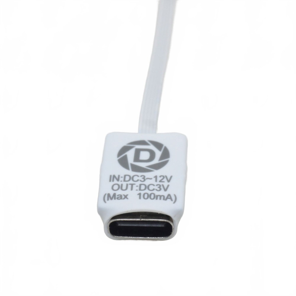 USB TYPE-C to CR2032 Dummy Battery Adapter Converter 3-12V Input Thin FFC Cable