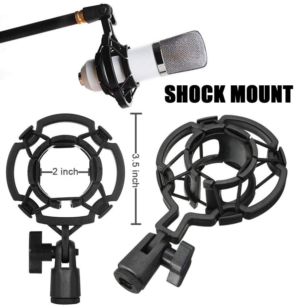 Microphone Isolation Shield - Tripod Stand 2 ft 6 to 5 ft 10 Height Adjustabl...
