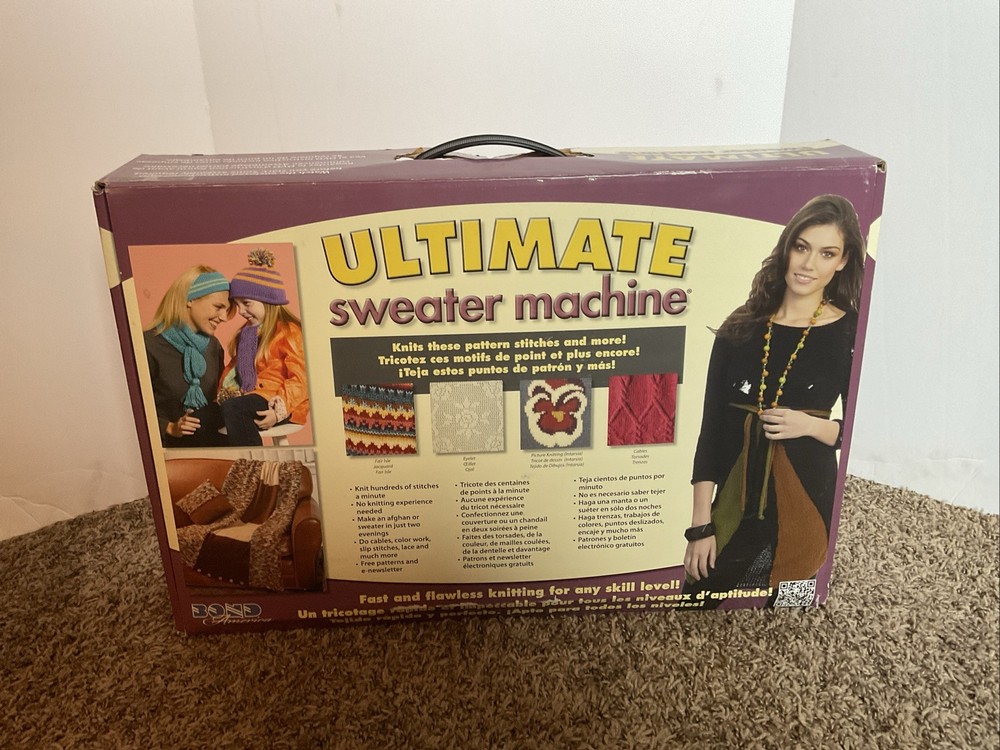 Ultimate Sweater Machine Knitting System Fast & Easy Knitting Open Box