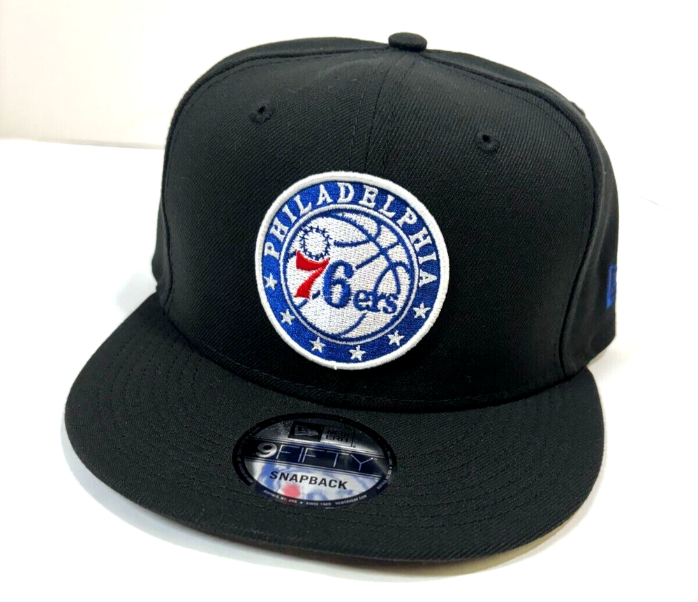 Philadelphia 76ers NBA NE Snapback Hat~ Black