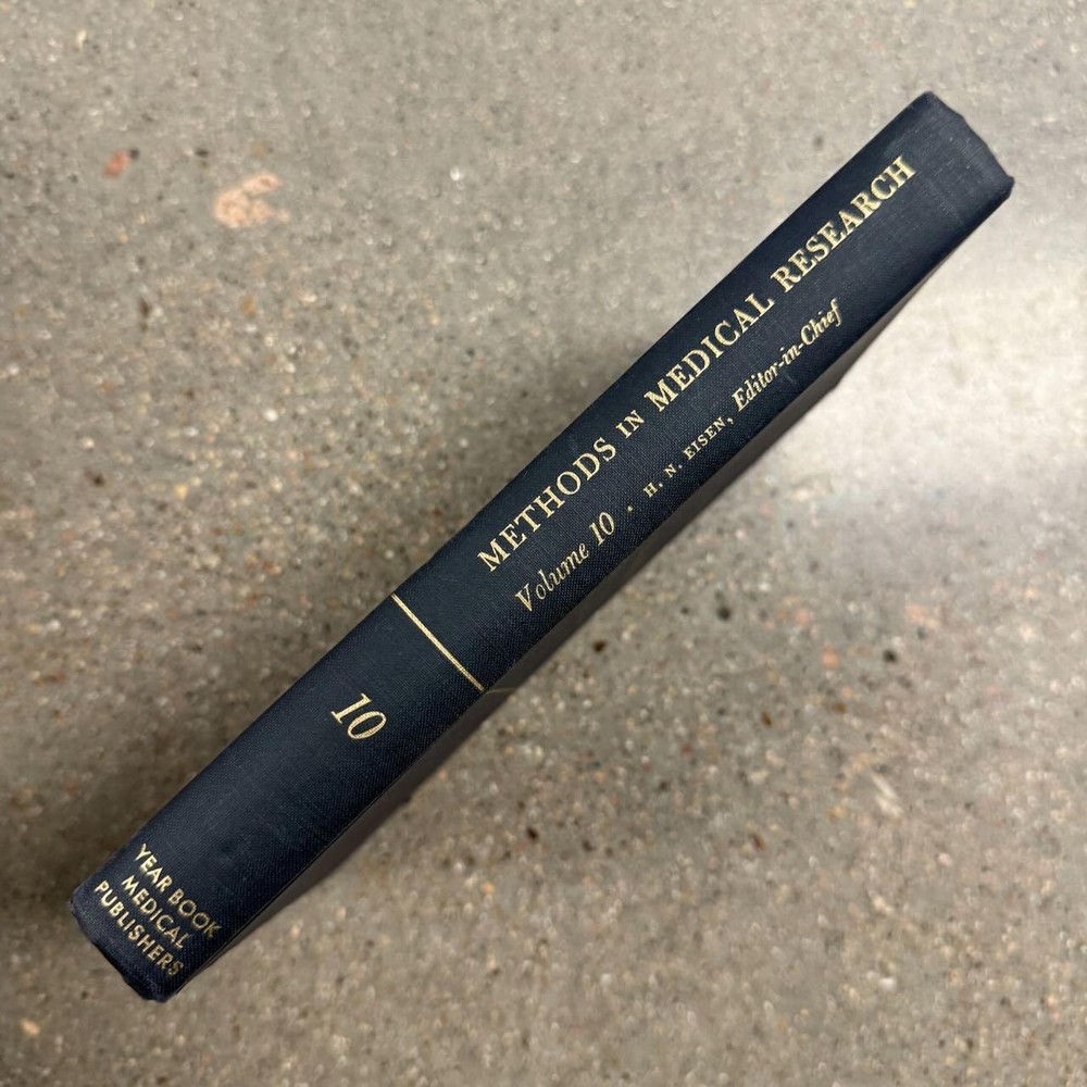 Methods in Medical Research Vol 10 B.M. Eisen Vintage Science Reference