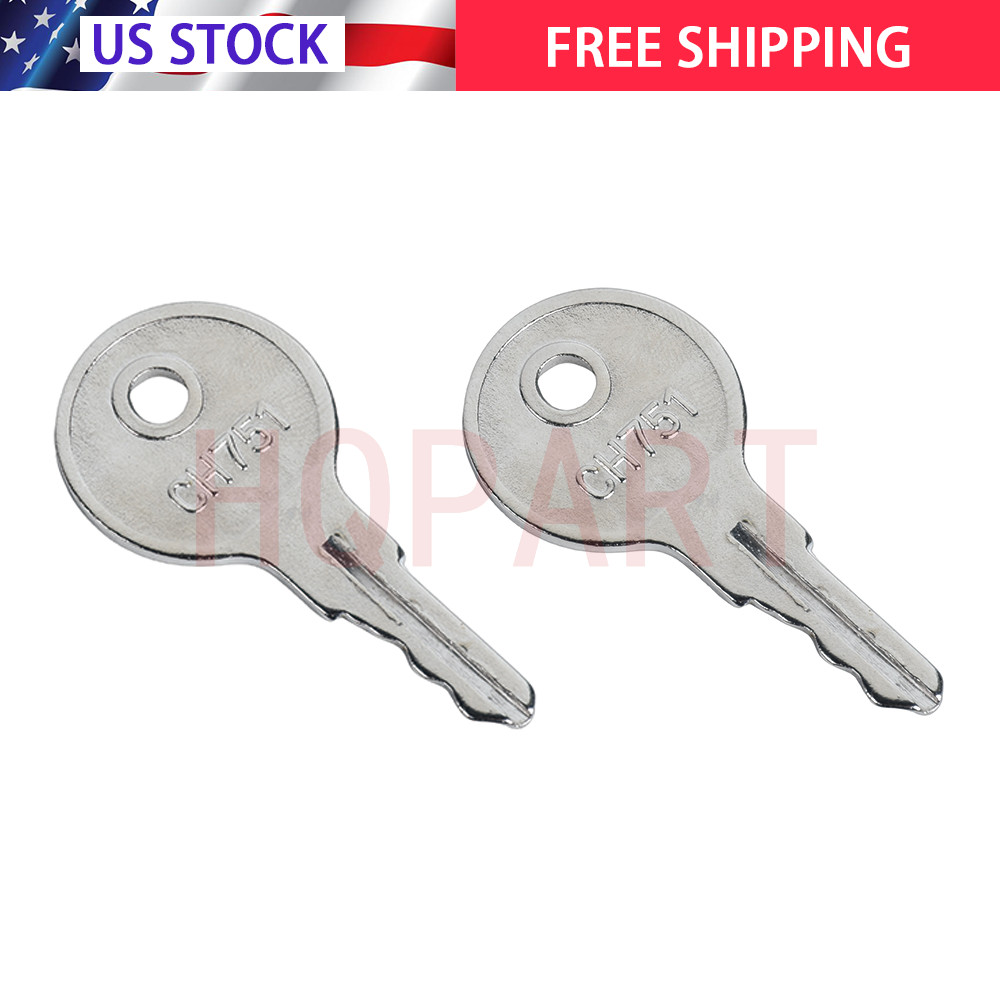 New RV Replacement Baggage Door Key Ch751 RV Compartment Key Standard 2 Keys