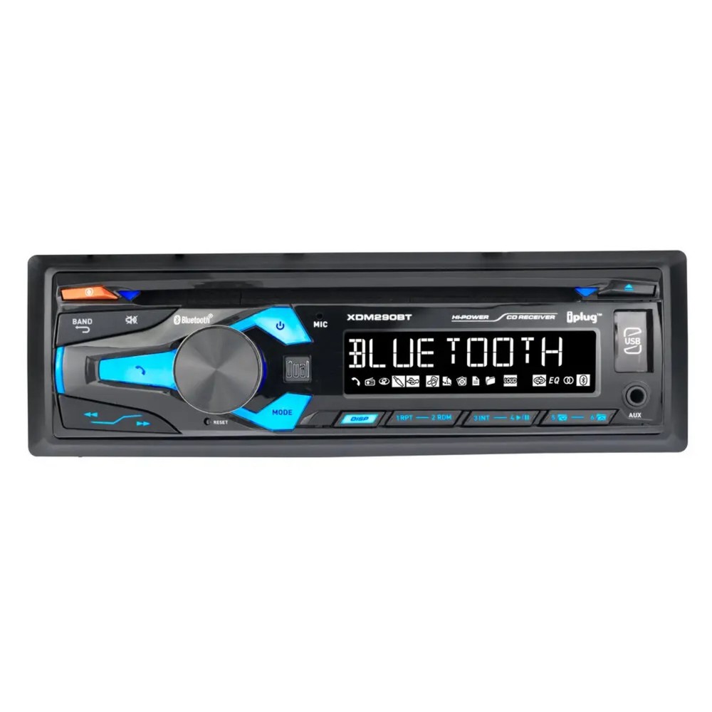 Dual Electronics XDM290BT Single DIN In-Dash AM Receiver, Amplifier Booster Kit