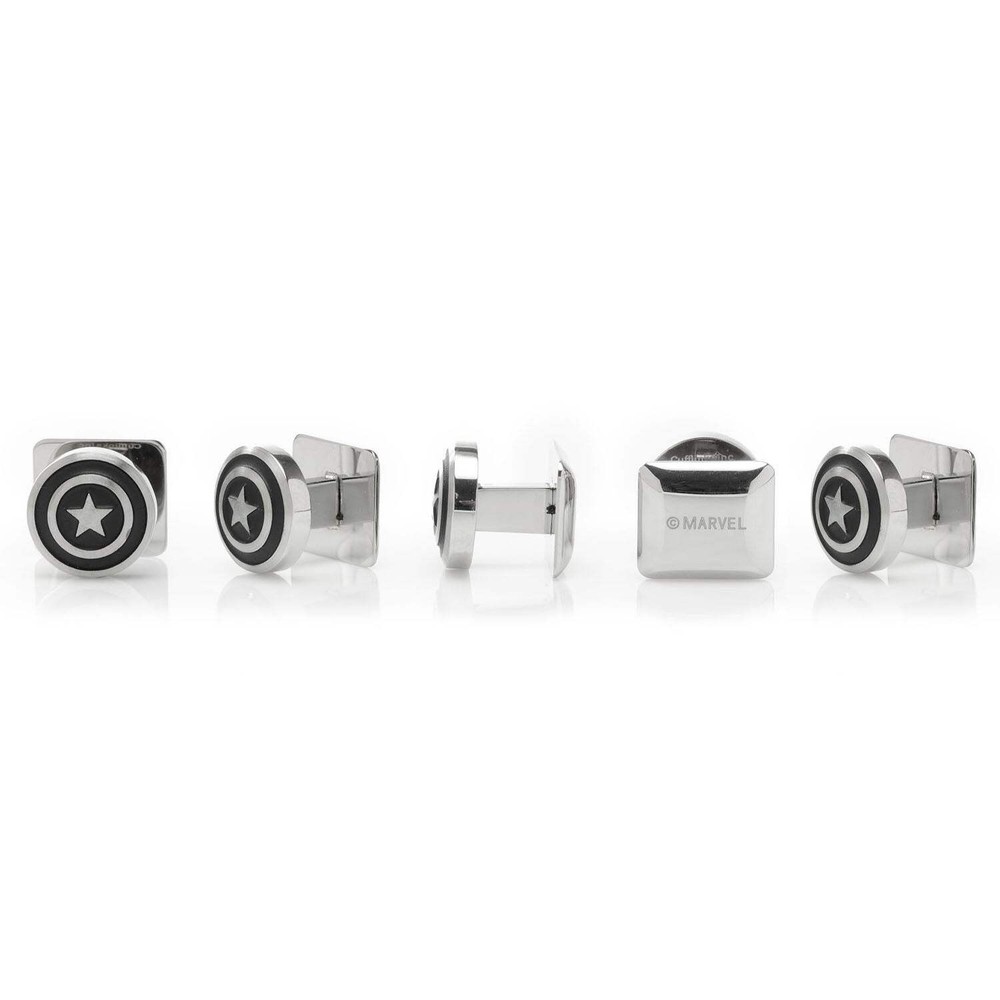 Marvel Captain America Shield Stainless Steel 5-Stud Set