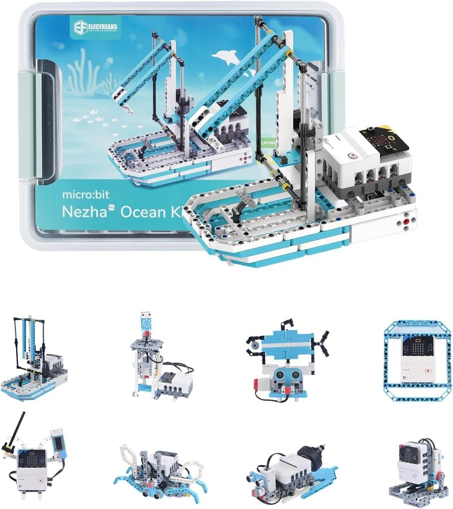 ELECFREAKS Micro:bit Ocean Kit with Nezha Pro Expansion Board with 16+ Makecode