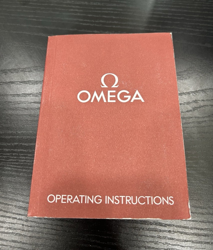 Omega Watch Box, Manual, Card Holder Outer Box Light Damage ￼￼
