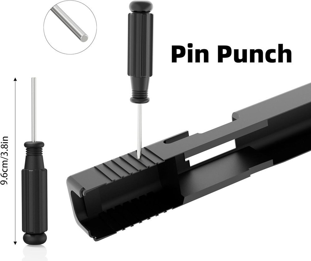 Tools Kit for Glock, Front Sight Remove Pin Punch Magazine Black Gen2