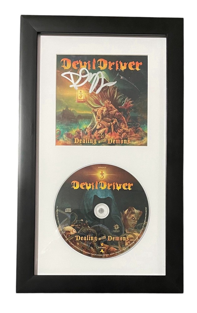 Dez Fafara Devildriver Signed Autographed Dealing With Demons CD Framed