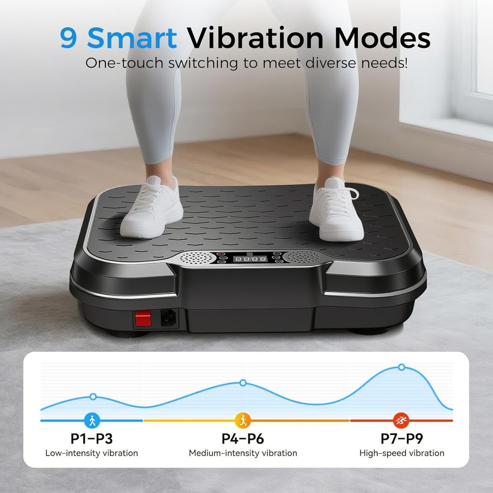 AoraPulse Vibration Plate Exercise Machine, Vibration Plate for Lymphatic Dra...