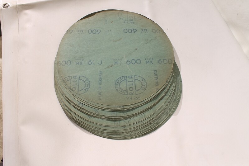 10 Sheets Sandpaper Sanding Discs 600 300mm Ø Round