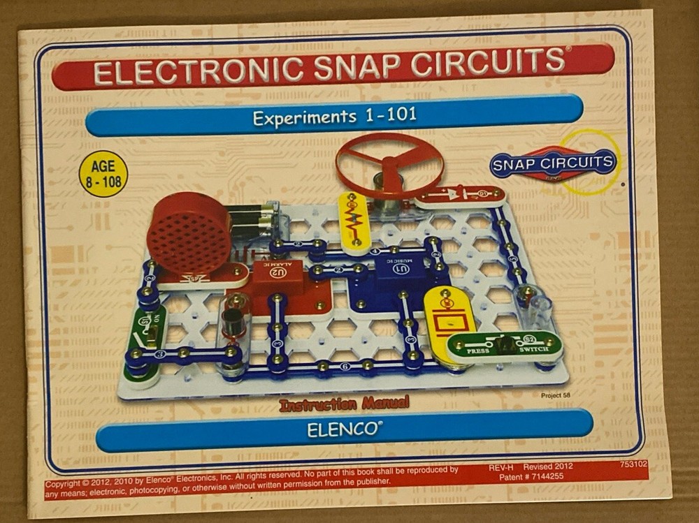 ELENCO Snap Circuits Jr 100 Experiments Electronics Discovery Kit Complete SC100