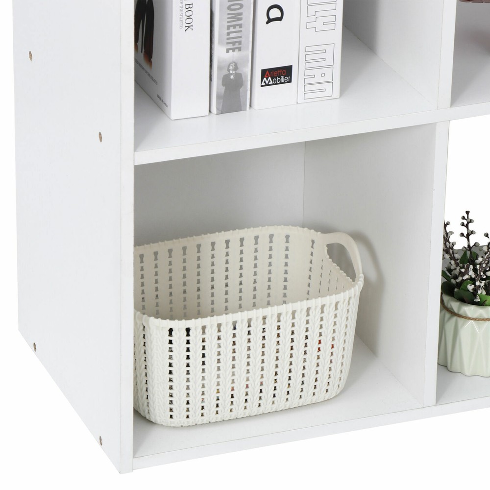 9-Cube Storage Closet Cube Organizer Bookcase Shelving Home Office White