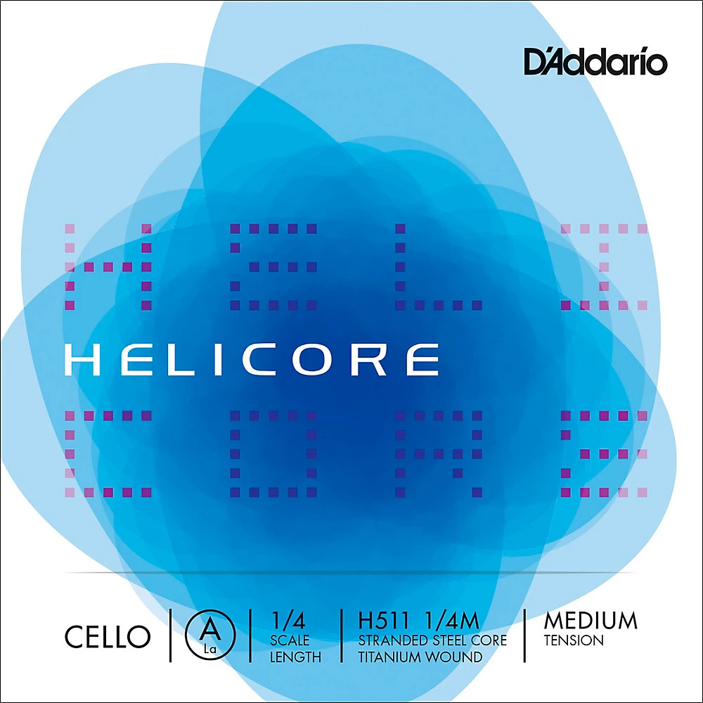 D'Addario Helicore Series Cello A String 1/4 Size