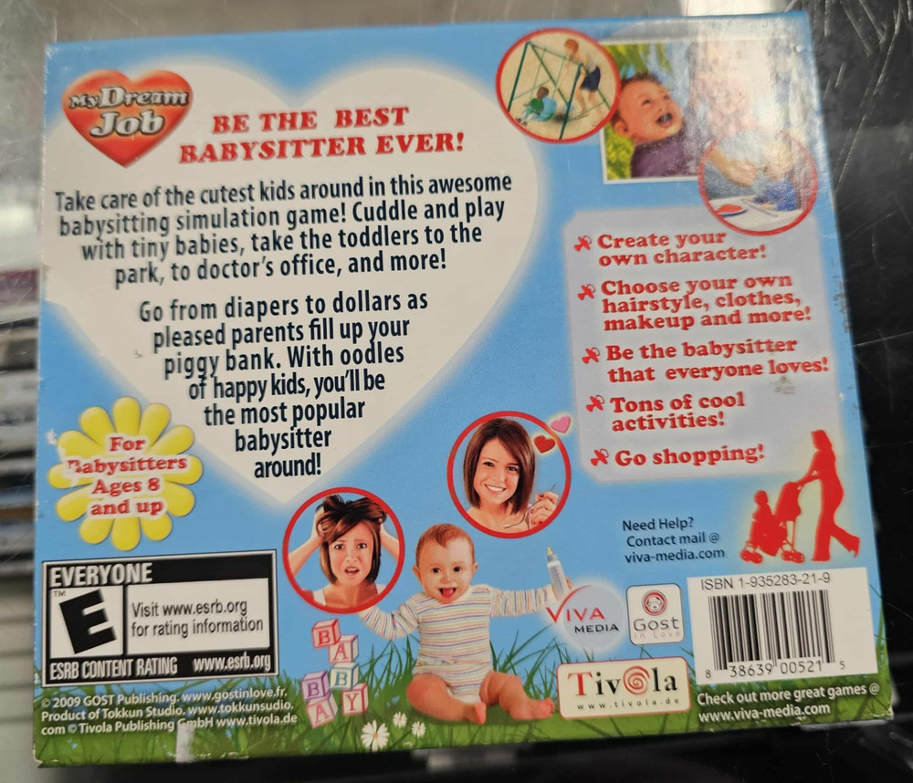 My Dream Job Babysitter (PC, 2009) PC CD-ROM Game