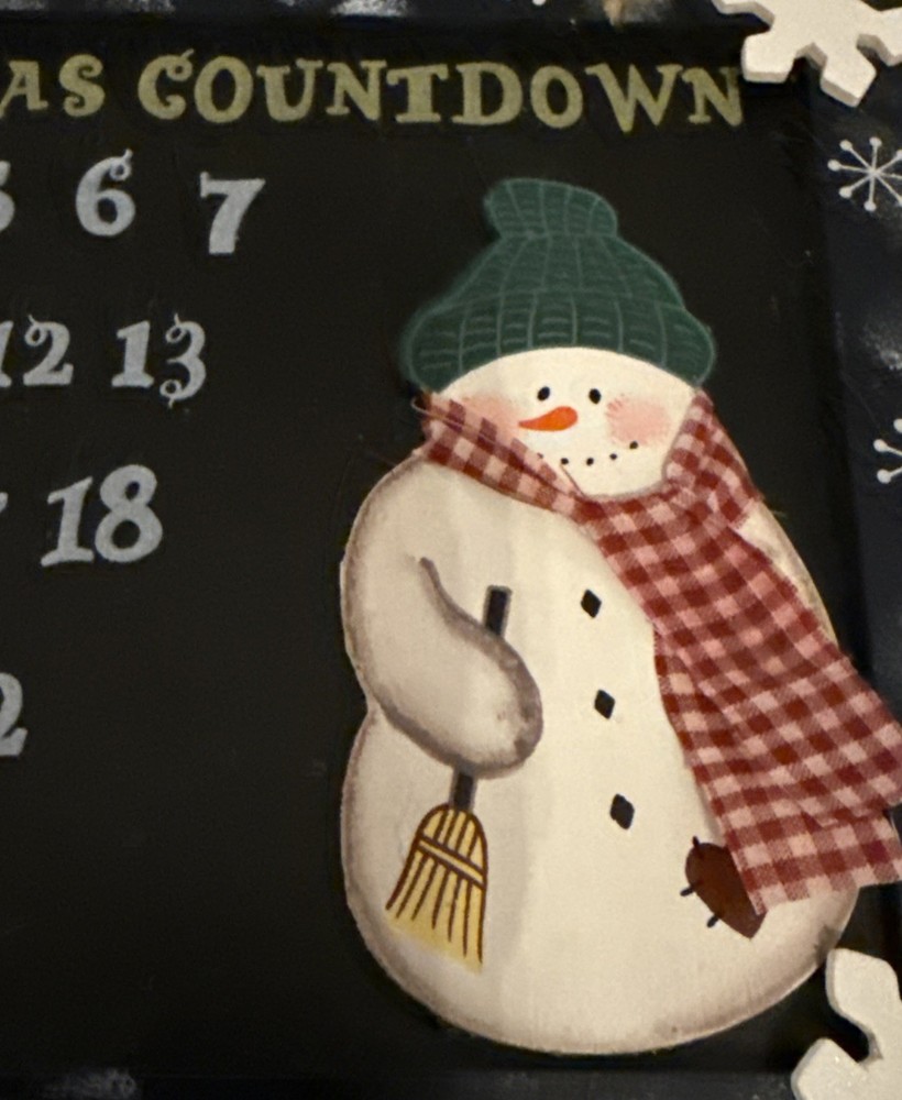 Cobble Creek Christmas Countdown Chalkboard