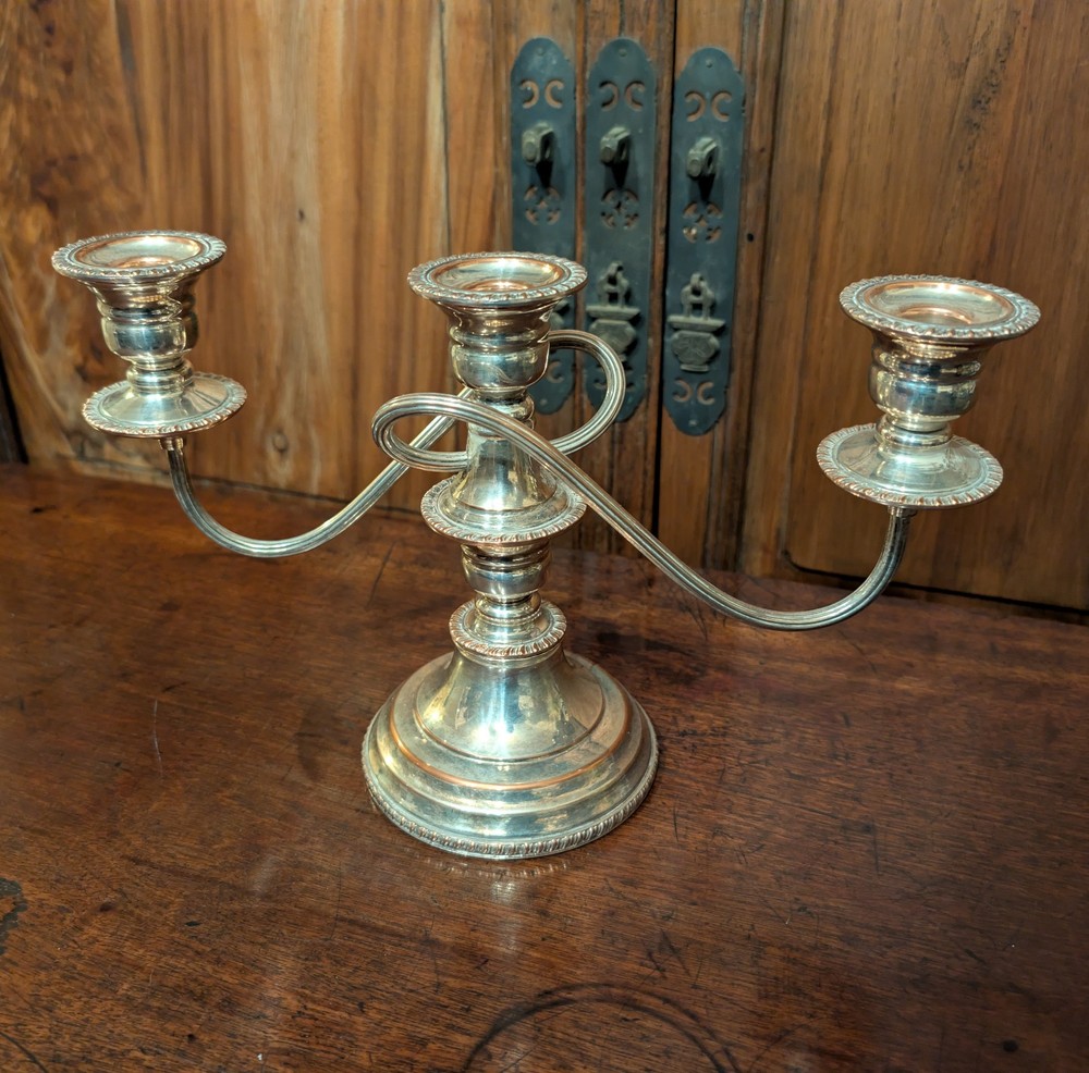 Vintage Silver Plated Candelabra