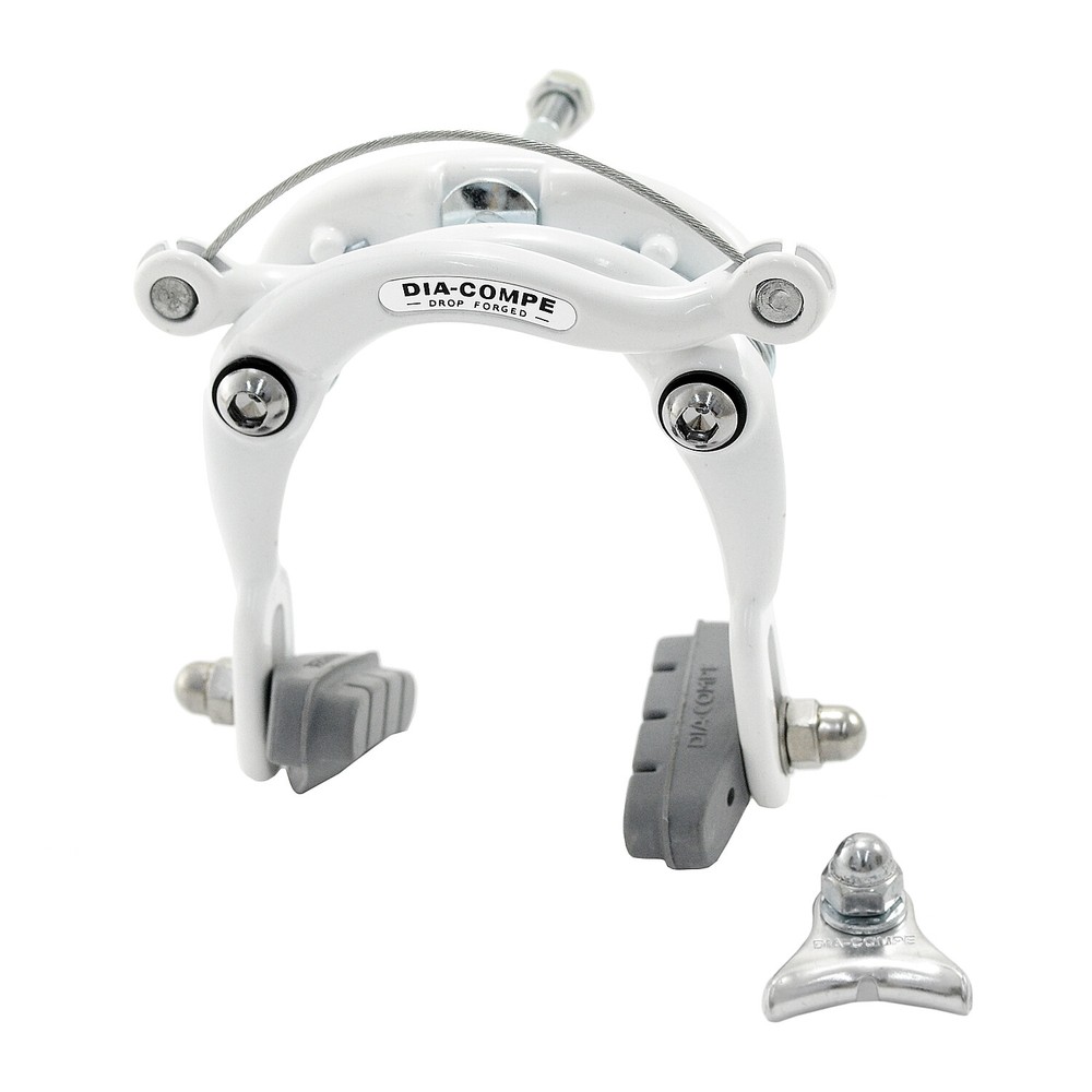 DIA-COMPE DC750 Center Pull Caliper Brake Set (Front+Rear) , White