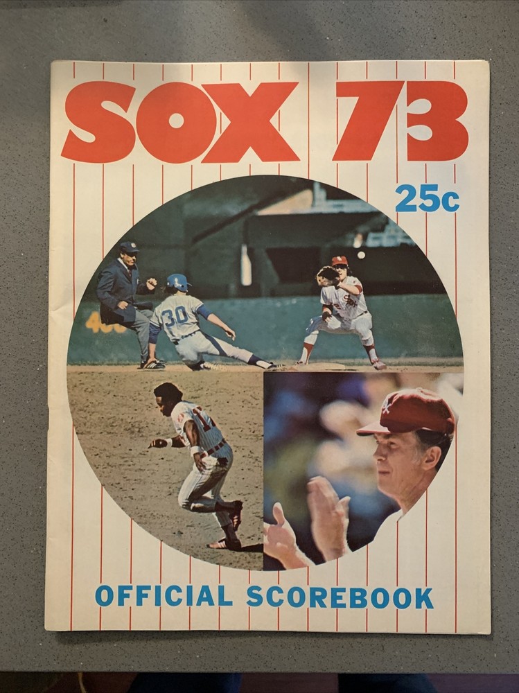 1973 Chicago White Sox vs Minnesota Twins Program Dick Allen Carew Killebrew