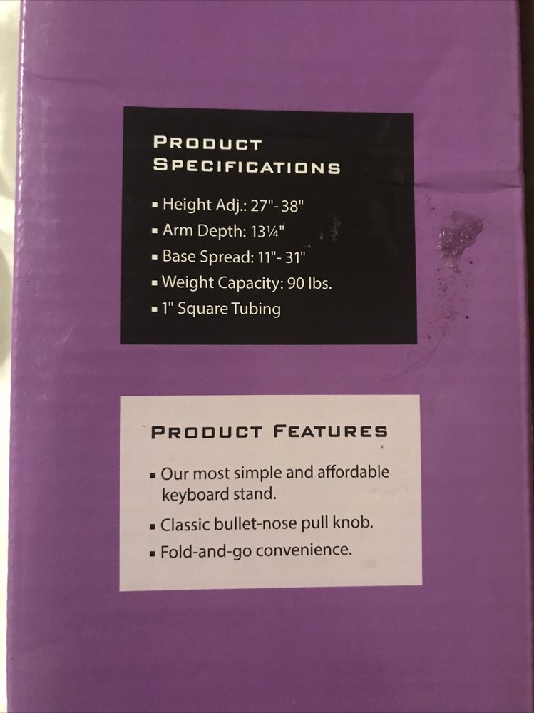 On-Stage KS7190 Classic Single-X Keyboard Stand