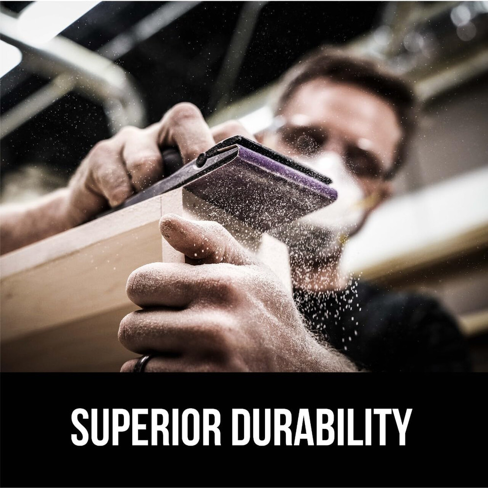 Advanced Sandpaper, 20 Sheets, 220 Grit, Pro Grade Precision, Features No-Slip