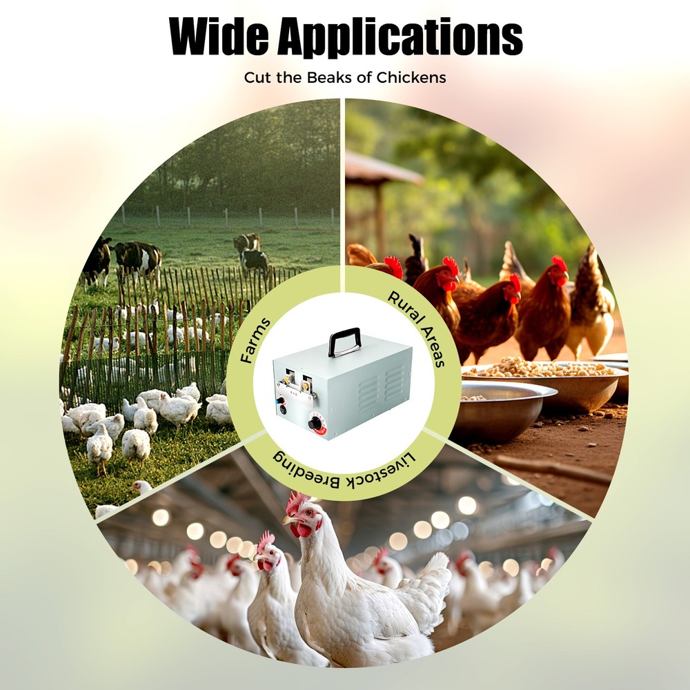 Automatic Debeaking Machine Electric Chicken Debeaker Beak Cutting Tool 220-250W