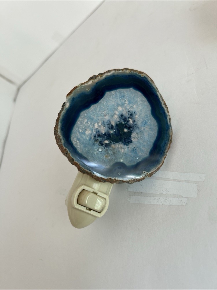 Geode Night Light Blue