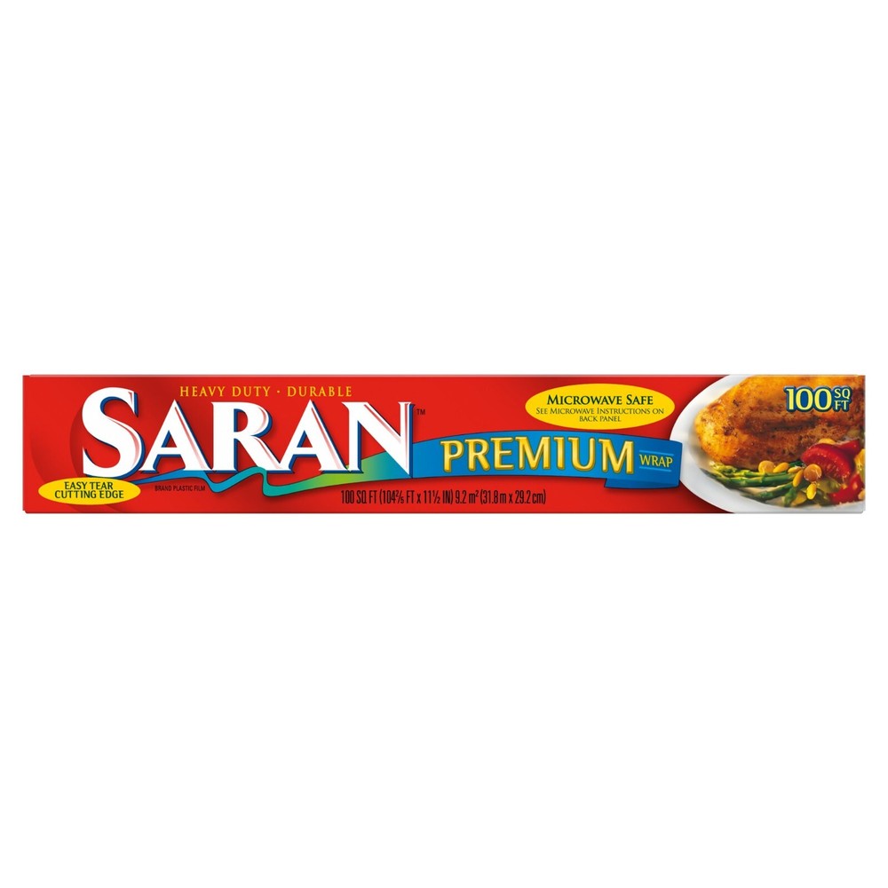 Saran Premium Plastic Wrap - 100 ft - 3 pk
