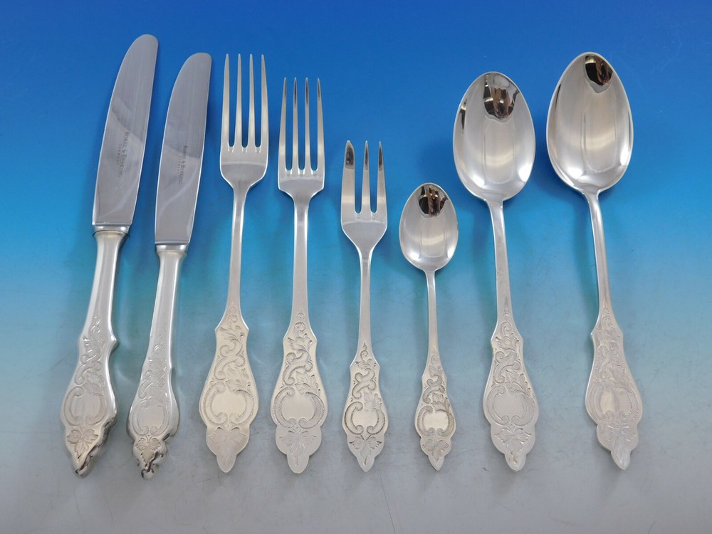 Ostfriesen by Robbe & Berking Sterling Silver Flatware Service Set 48 Pcs New