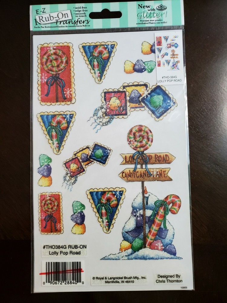 Lolly Pop Road Rub Ons