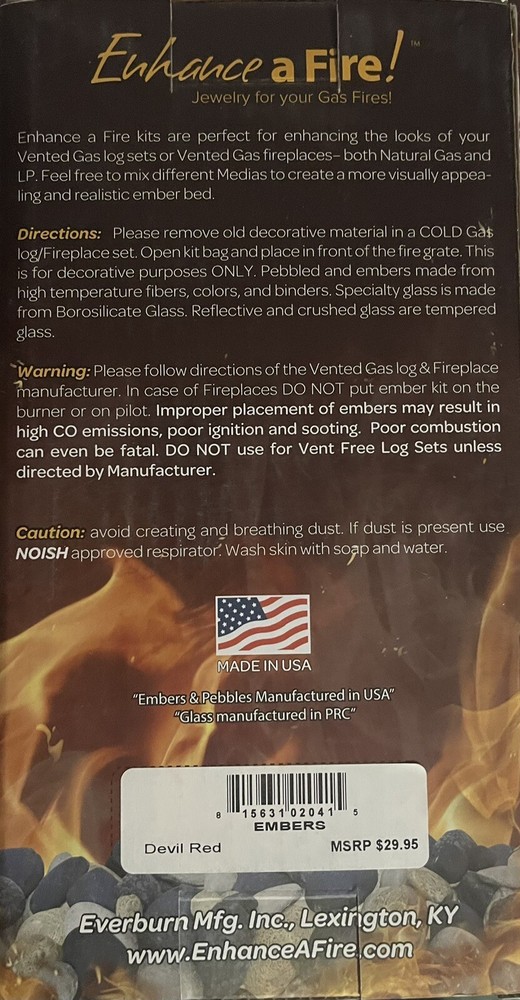 Enhance A Fire red Devil Embers