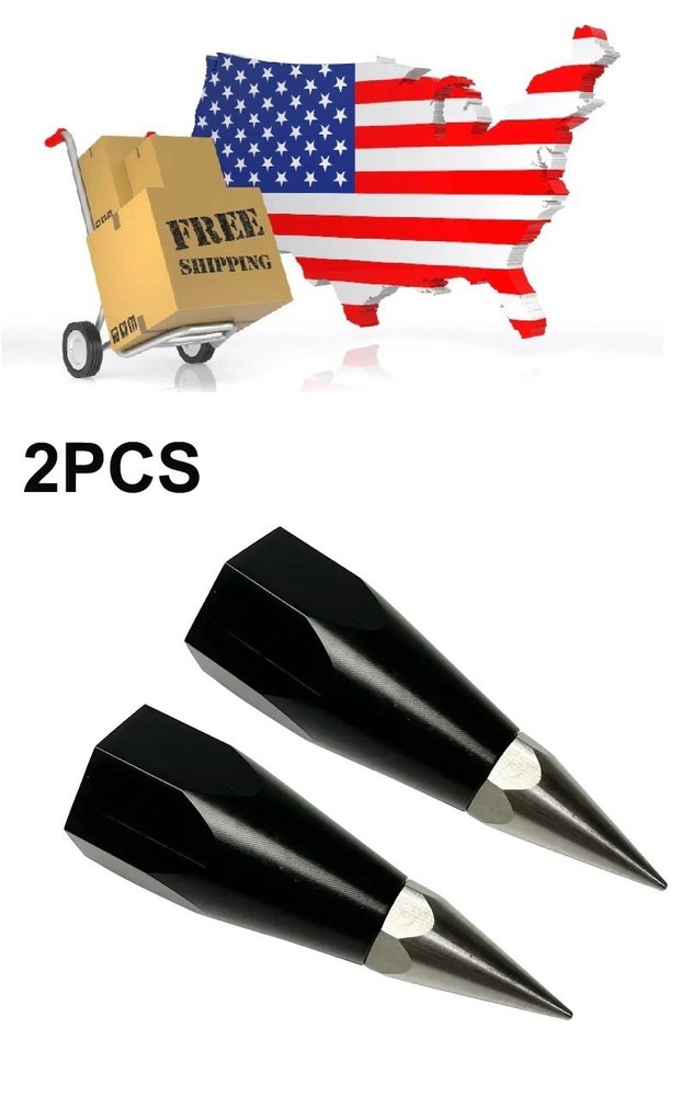 2PCS Survey Prism Pole Point Tip 5/8 Thread GPS RTK Centering Accessories