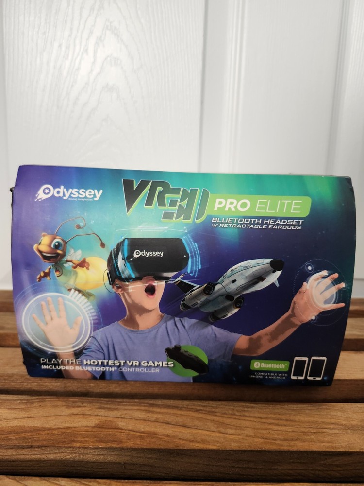 Odyssey VR 3D Pro Elite Virtual Reality Headset with Retractable Earbuds