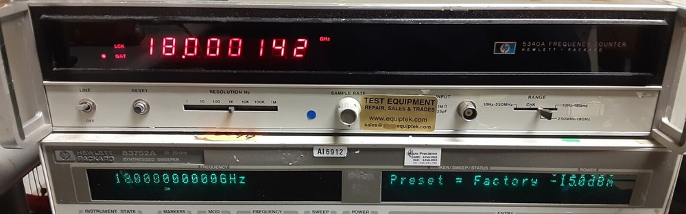 HP5340A Microwave counter TESTED! GPIB option Rear input. LED display version.