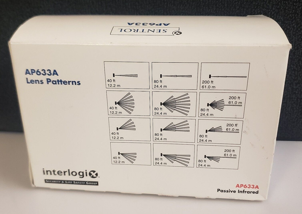 SENTROL AP633A Passive WIDE ANGLE LongRange 200' Security System INFRARED SENSOR