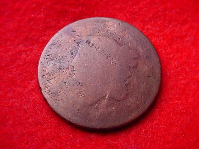 1827 CORONET HEAD LARGE CENT  COPPER COIN!   #695