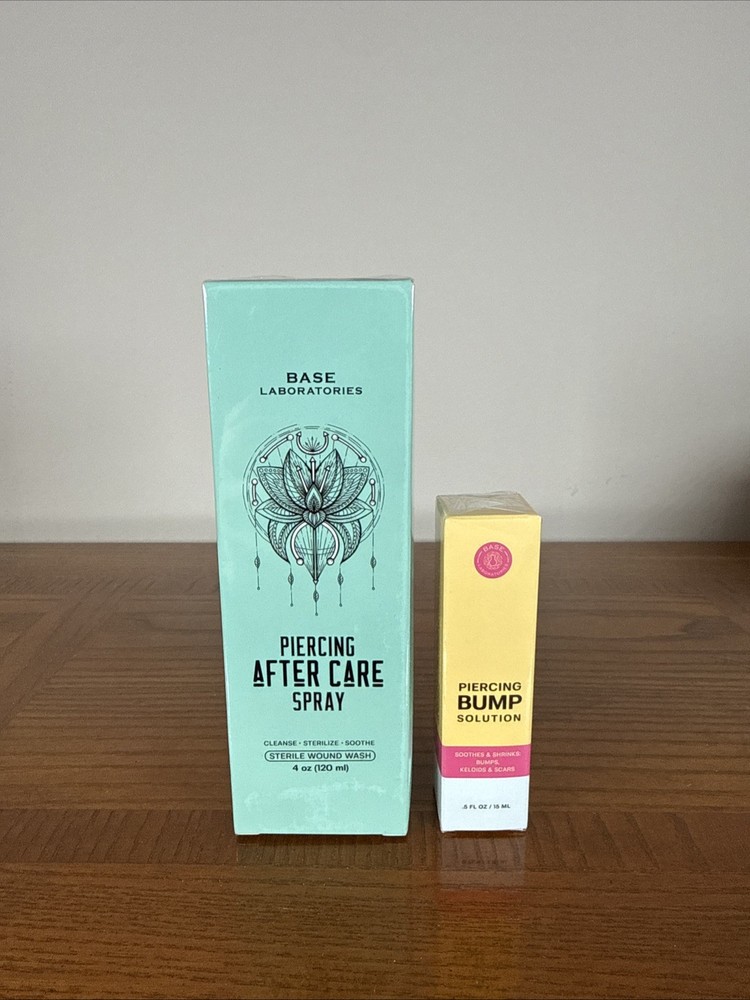 Base Laboratories Piercing After Care Spray Piercing Bump Solution Set - 2