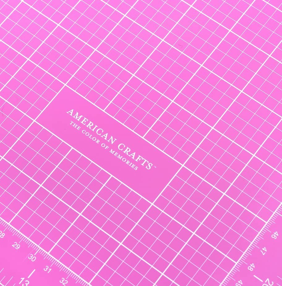 Pink Double-Sided Self-Healing Cutting Mat-18"X24"
