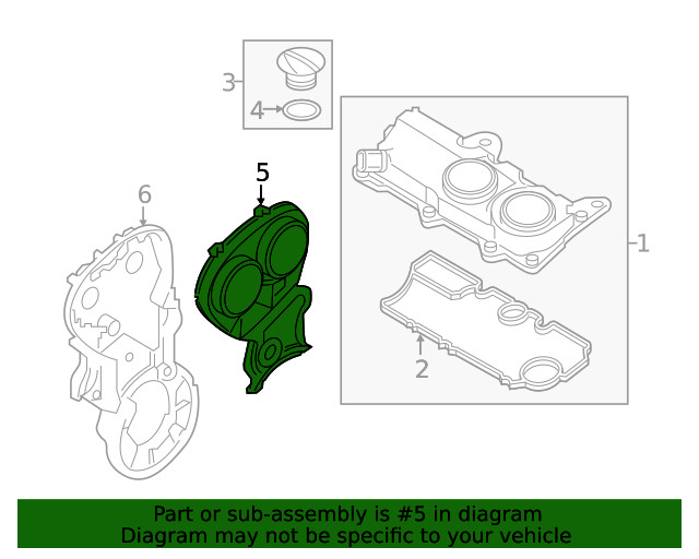 Genuine Volvo Engine Timing Cover 32257770