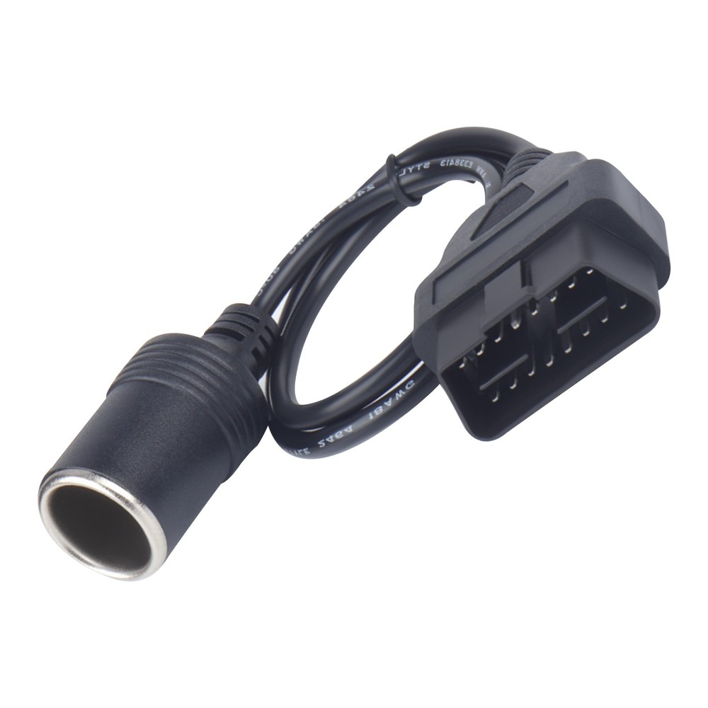 Universal ABS OBD2 Car Cigarette Lighter 16 Pin Socket Power 1 Way Adapter